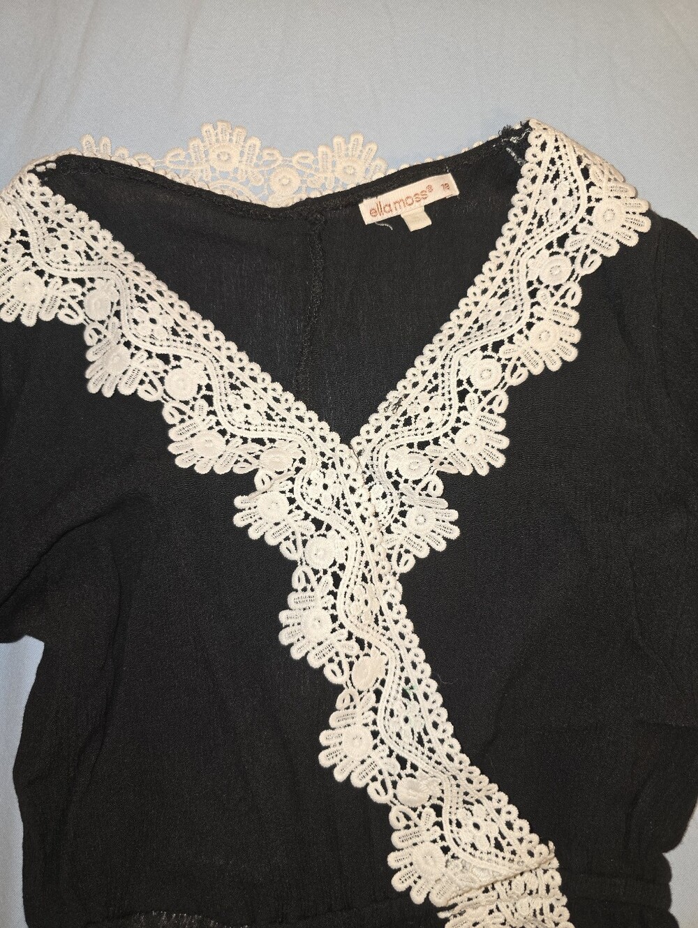 Ella Moss Romper Girls Size 7 - Picture 2 of 5